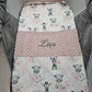 Couverture Fille | Modèle 2 | 70x95cm | Coton et Minky | A personnaliser