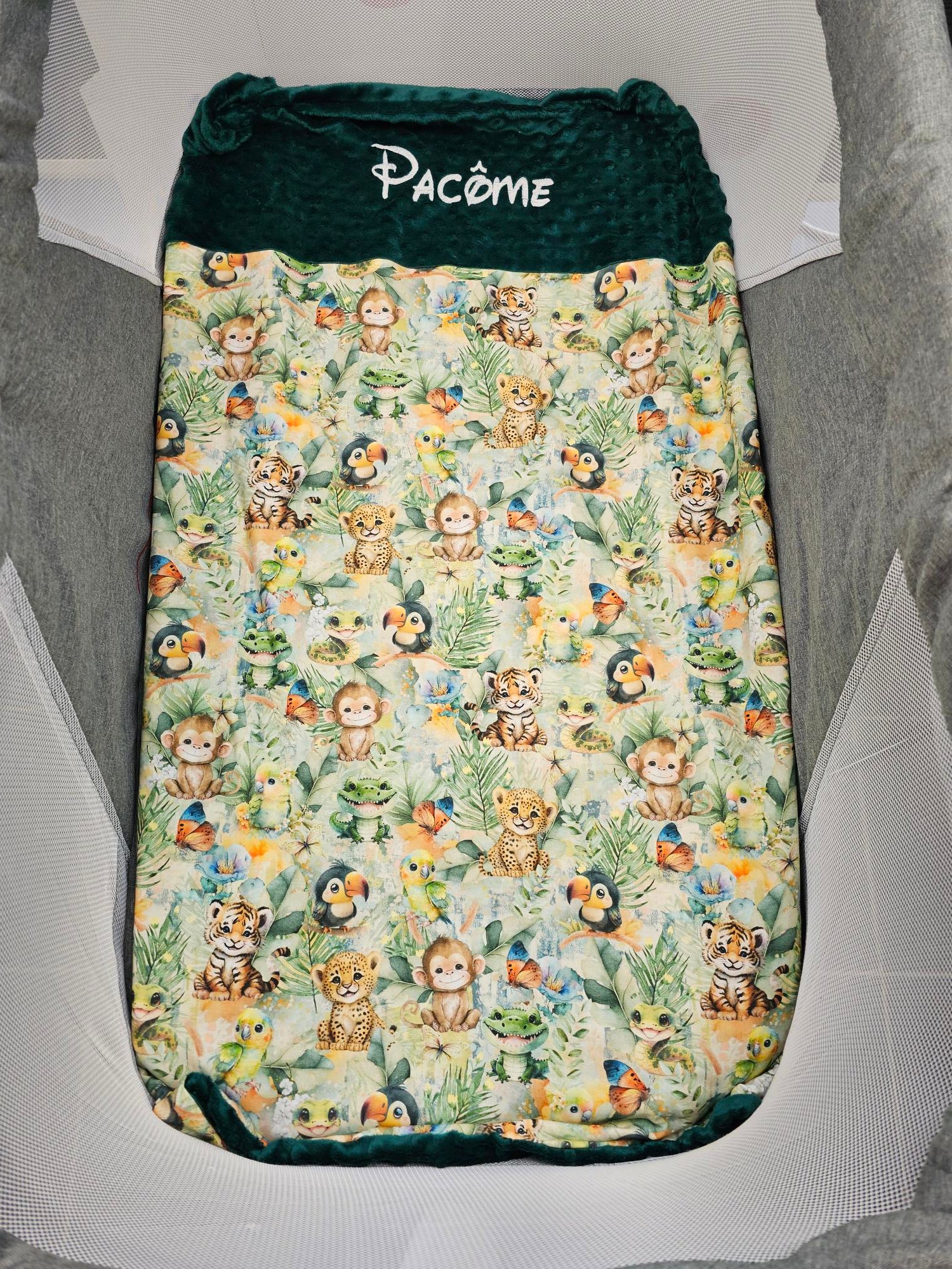 Couverture Personnalisée Garçon 70cm x 95cm 0-3 ans - Calincaline.be