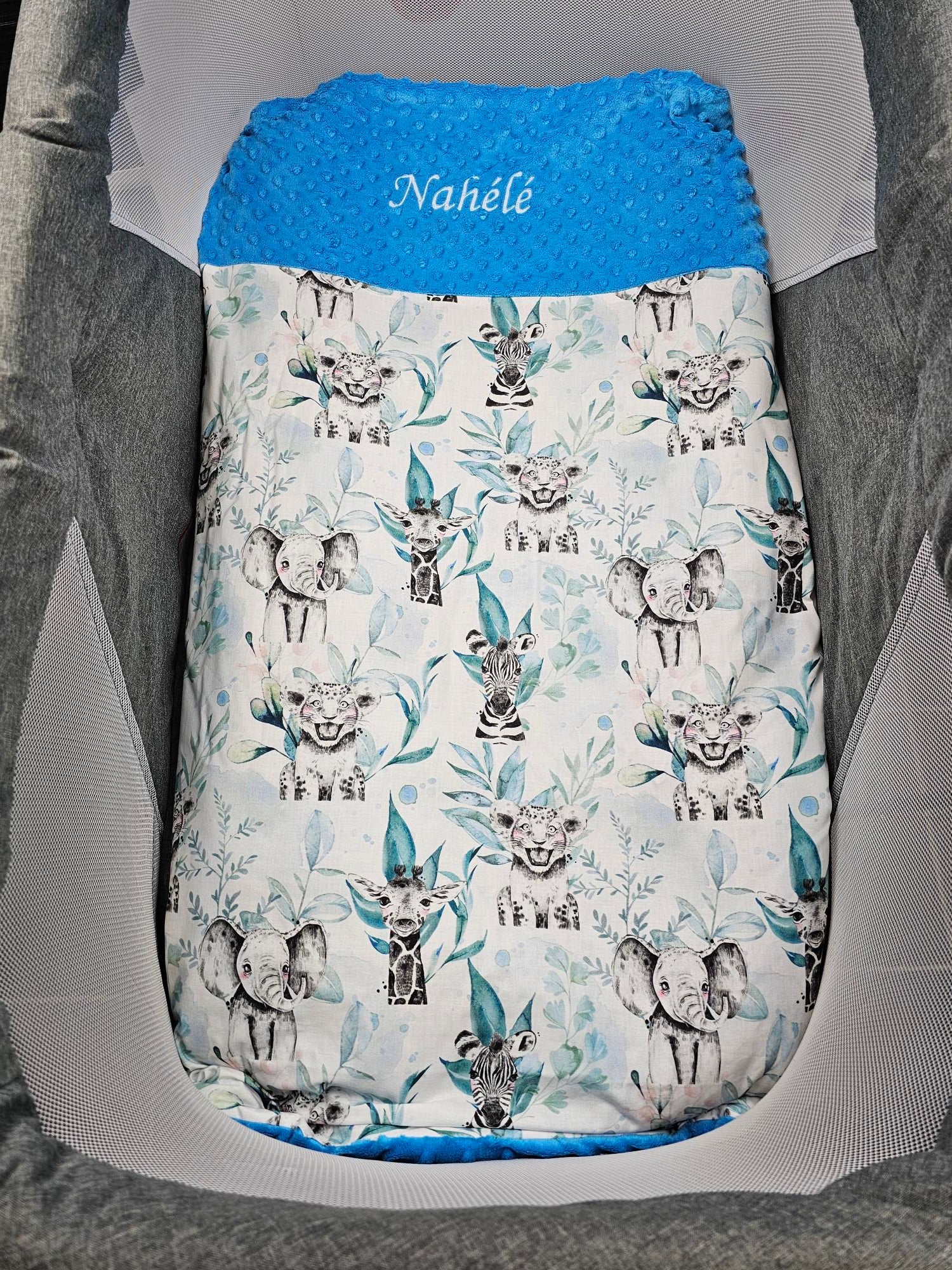 Couverture Personnalisée Garçon 70cm x 95cm 0-3 ans - Calincaline.be