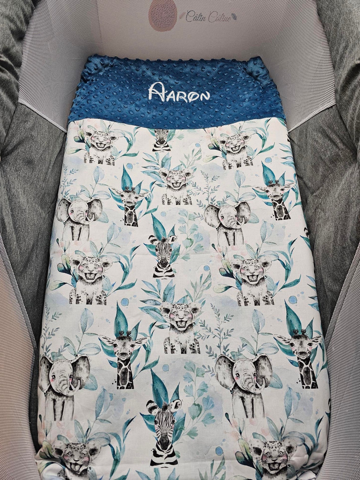 Couverture Personnalisée Garçon 70cm x 95cm 0-3 ans - Calincaline.be