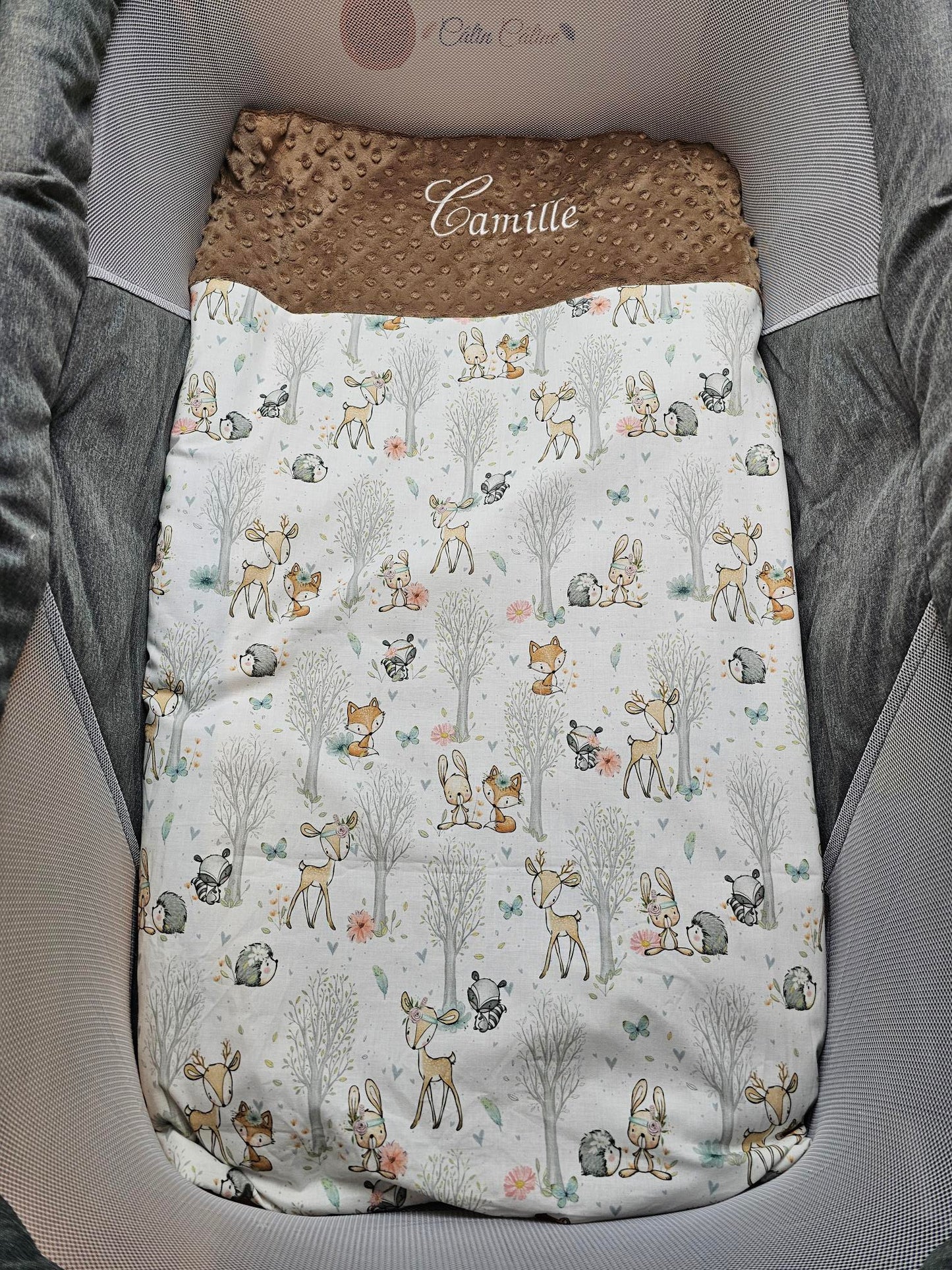 Couverture Personnalisée Garçon 70cm x 95cm 0-3 ans - Calincaline.be