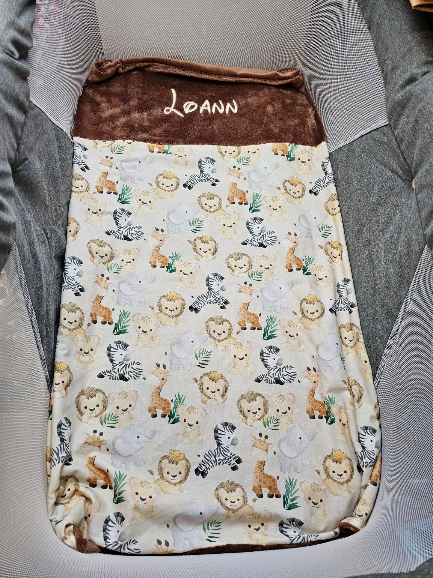 Couverture Personnalisée Garçon 70cm x 95cm 0-3 ans - Calincaline.be
