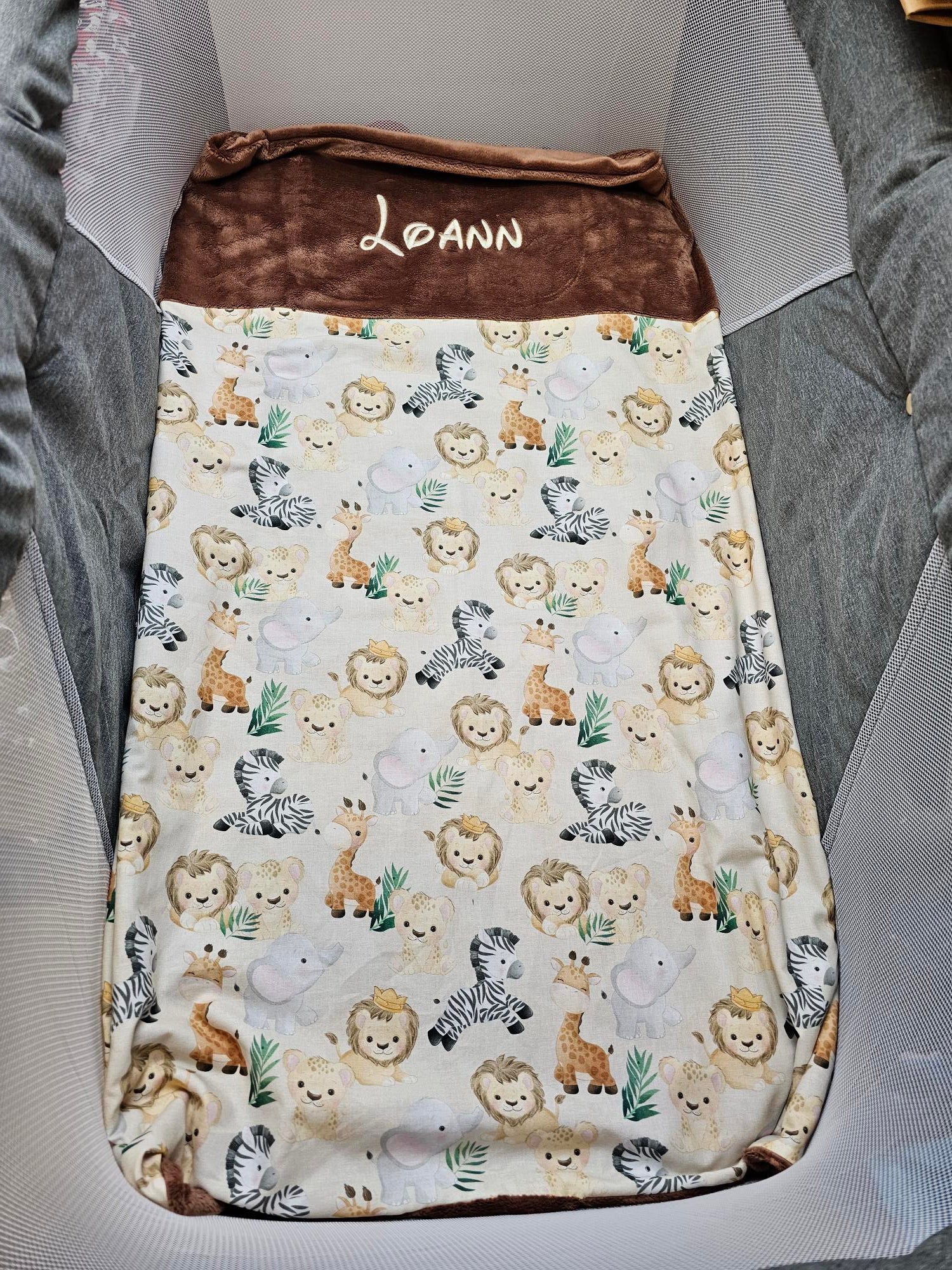 Couverture Personnalisée Garçon 70cm x 95cm 0-3 ans - Calincaline.be