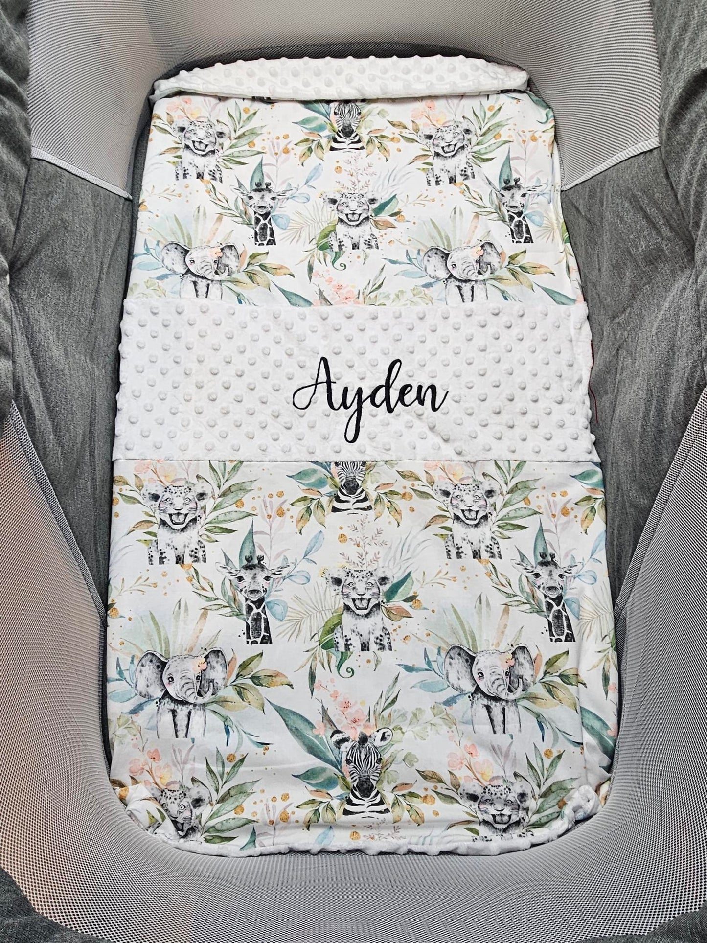 Couverture Garçon | Modèle 2 | 70x95cm | Coton et Minky | A personnaliser