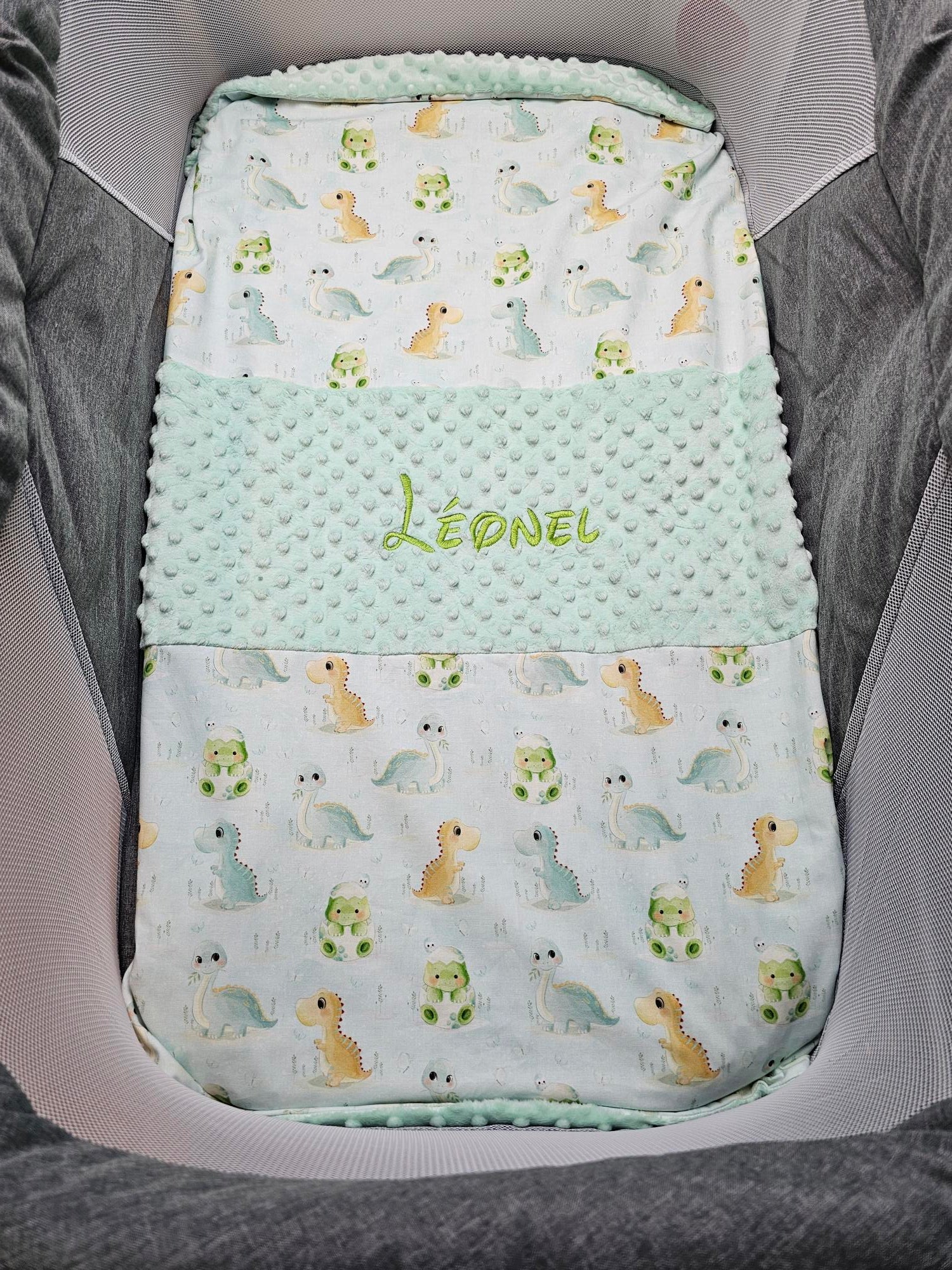 Couverture Garçon | Modèle 2 | 70x95cm | Coton et Minky | A personnaliser