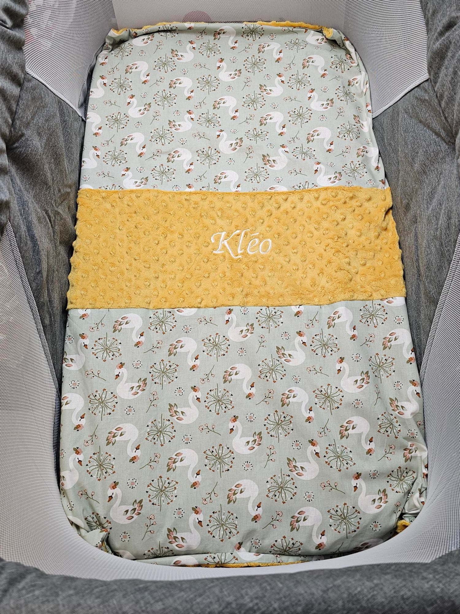 Couverture Garçon | Modèle 2 | 70x95cm | Coton et Minky | A personnaliser