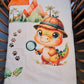 Couverture Plaid Bébé | Dino Jurassique | 70cm x 95cm | A Personnaliser