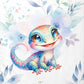 Couverture Plaid Bébé | Gecko Coloré | 70cm x 95cm | A Personnaliser