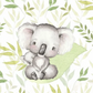 Couverture Plaid Bébé Koala | 70cm x 95cm | Couleur minky au choix