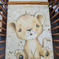 Couverture Plaid Bébé Lion Brun | 70cm x 95cm | Couleur minky au choix