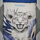 Couverture Plaid Bébé Lionceau Bleu | 70cm x 95cm | Couleur minky au choix - Calincaline.be