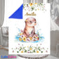 Couverture Plaid Loutre | 70cm x 95cm | Minky au choix