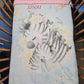 Couverture Plaid Bébé Zèbre | 70cm x 95cm | Couleur minky au choix