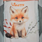 Couverture Plaid Renard Forêt | 70cm x 95cm | Couleur minky au choix - Calincaline.be