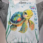 Couverture Plaid Tortue de Mer Garçon | 70cm x 95cm | Couleur minky au choix