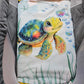 Couverture Plaid Tortue de Mer Garçon | 70cm x 95cm | Couleur minky au choix