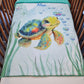 Couverture Plaid Tortue de Mer Garçon | 70cm x 95cm | Couleur minky au choix - Calincaline.be