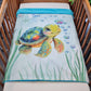 Couverture Plaid Tortue de Mer Garçon | 70cm x 95cm | Couleur minky au choix - Calincaline.be
