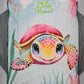 Couverture Plaid Tortue de Mer Rose | 70cm x 95cm | Couleur minky au choix - Calincaline.be