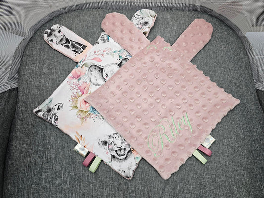 Créez Votre Doudou Carré Personnalisé | Fille | 25cm x 25cm