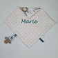 Créez Votre Doudou Minky Carré Personnalisé | 30cm | Fille - Calincaline.be