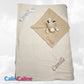 Pack Bébé A Personnaliser | Couverture Eté 75cm x 90cm + Doudou Girafe 35cm | Polyester