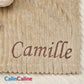 Pack Bébé A Personnaliser | Couverture Eté 75cm x 90cm + Doudou Girafe 35cm | Polyester