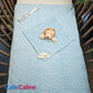 Pack Bébé A Personnaliser | Couverture Eté Bleue 75cm x 90cm + Doudou Lion 35cm