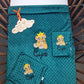 Pack Couverture + Doudou 30cm + Protège carnet assortis | Cadeau Personnalisé | Minky