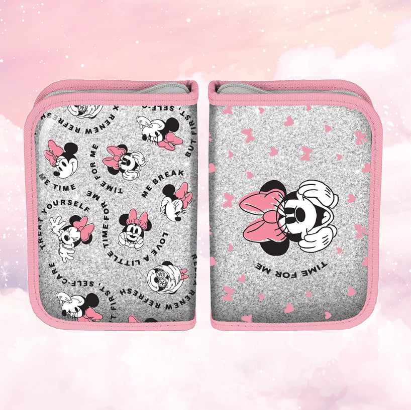 Plumier enfant 19cm | Minnie Girls Gris | Sans ustensiles