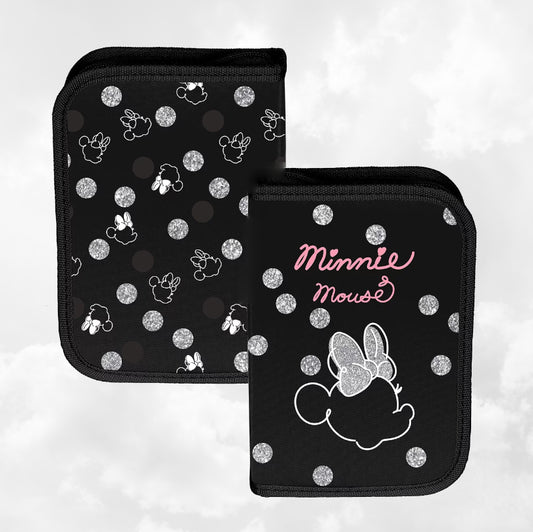 Plumier enfant 19cm | Minnie Pois Noir | Sans ustensiles
