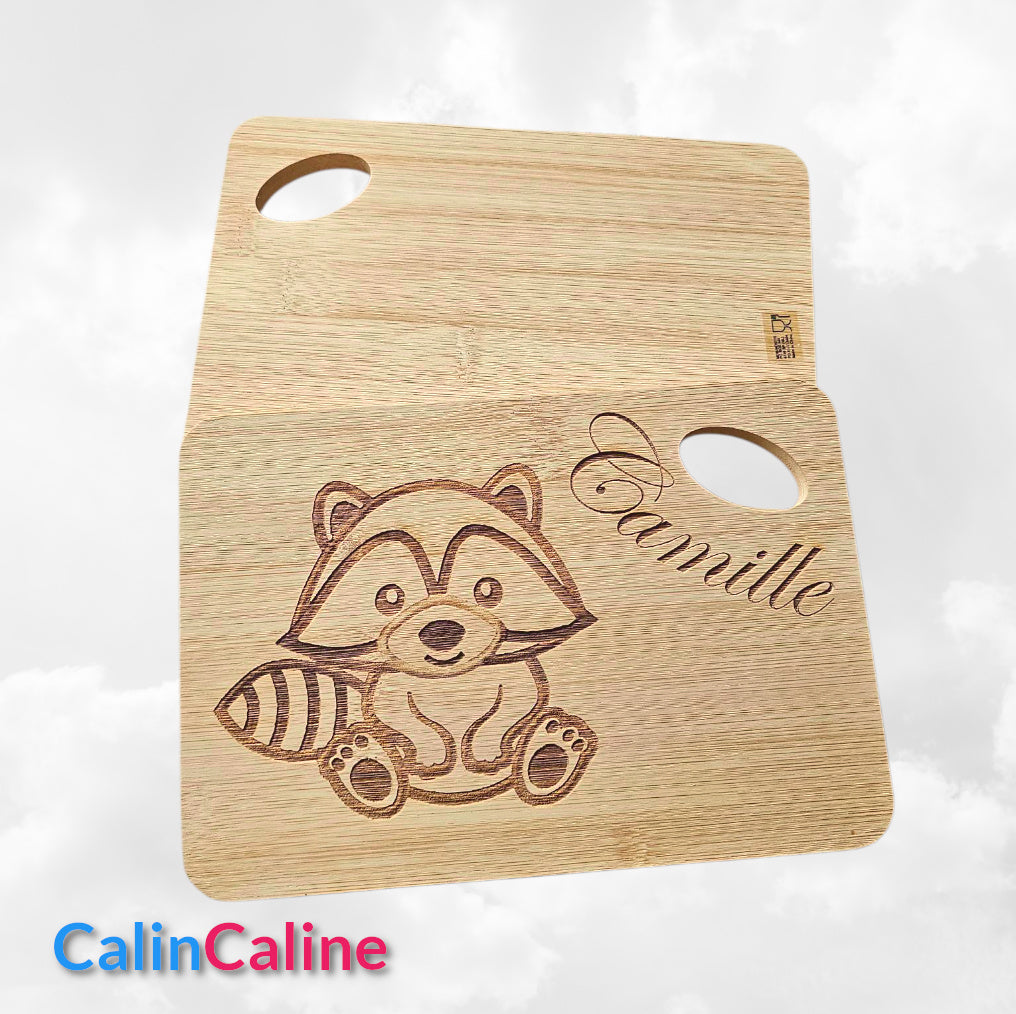 Planche Repas Enfant Personnalisée en Bambou | 21cm x 15cm | Gravure Laser