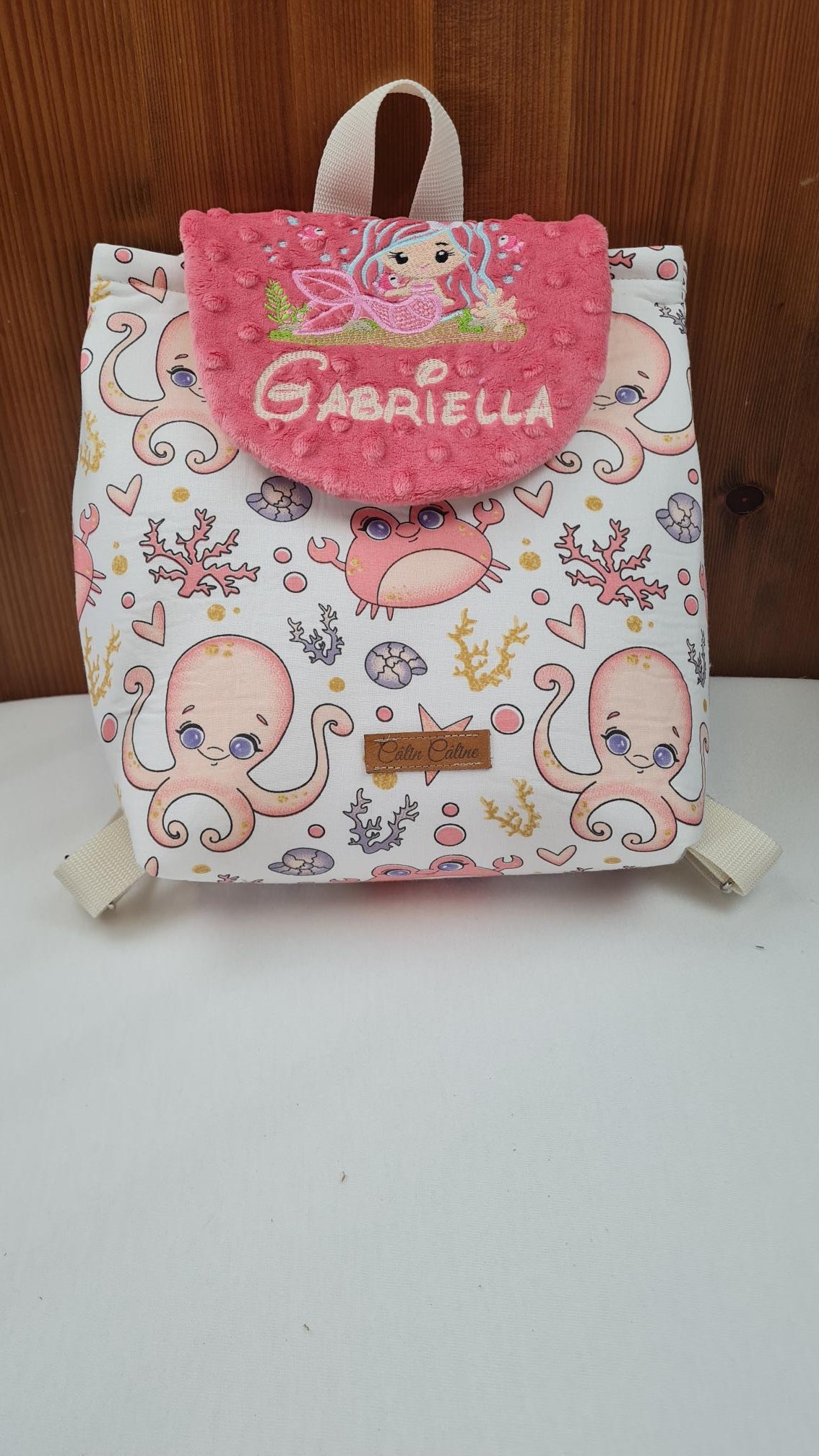 Créez Votre Sac à dos bébé -Mink- Personnalisé | 0-3 ans Fille | 28x23 cm
