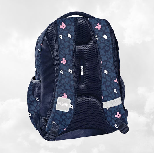 Sac à Dos Enfant Premium 39cm | Minnie Bleu | 3 Compartiments