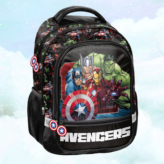 Sac à Dos Enfant Premium 41cm | Avengers | 2 Compartiments