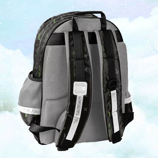 Sac à Dos Enfant Premium 41cm | Gaming Noir | 2 Compartiments
