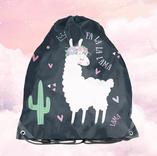 Sac de gym | Sac à chaussures Enfant 38cm | Lama Nuit