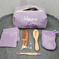 Trousse de toilette + Peigne et Brosse + Brosse à dents + Lingettes et Gants | A Personnaliser