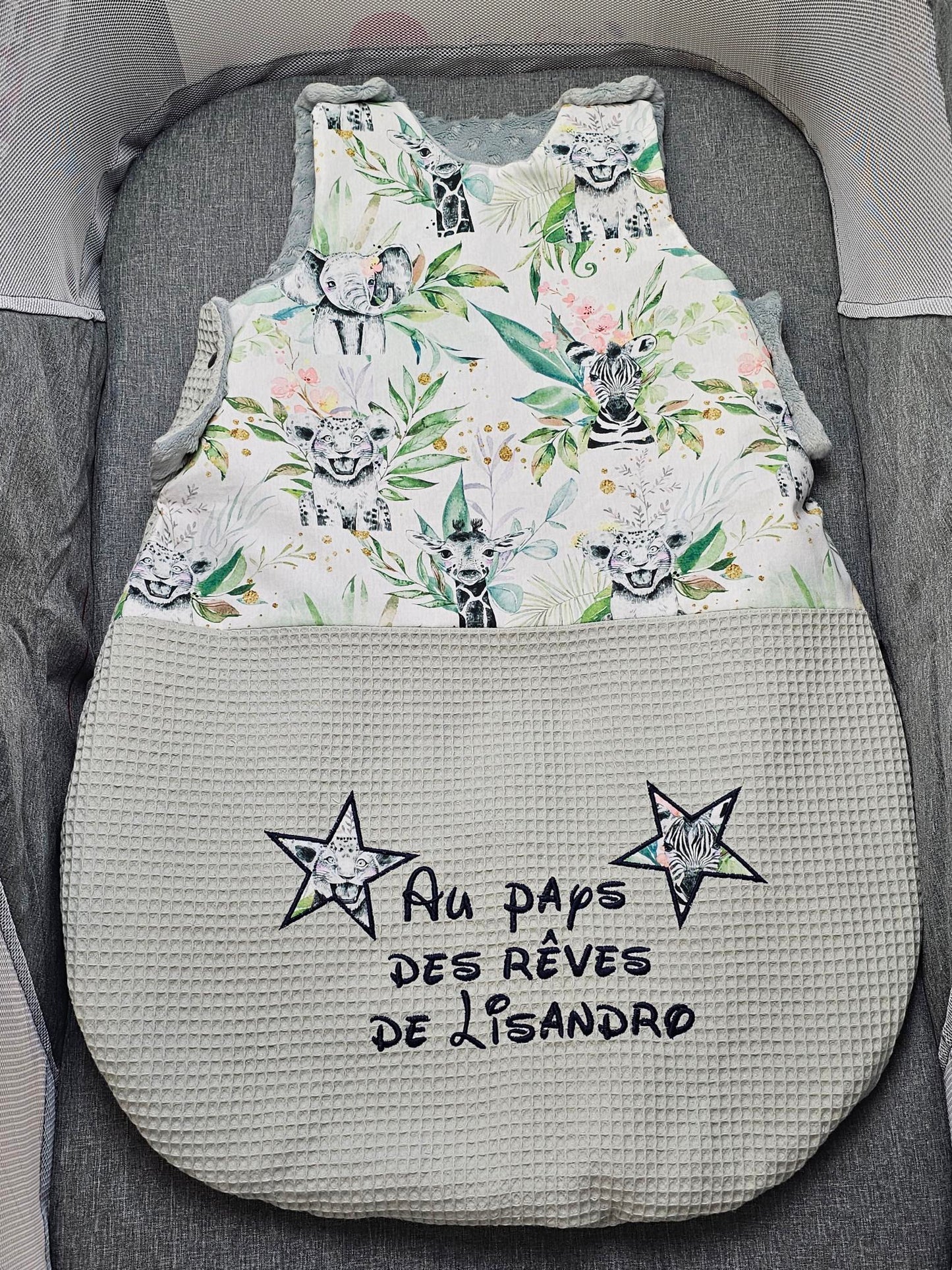 Gigoteuse Personnalisée Garçon 0-6m et 6-12m - Calincaline.be