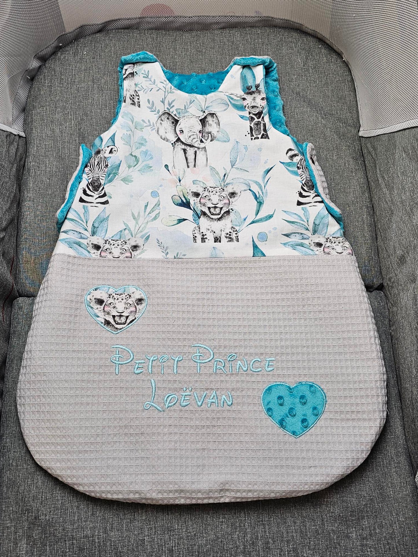Gigoteuse Personnalisée Garçon 0-6m et 6-12m - Calincaline.be