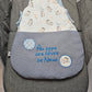 Gigoteuse Personnalisée Garçon 0-6m et 6-12m - Calincaline.be