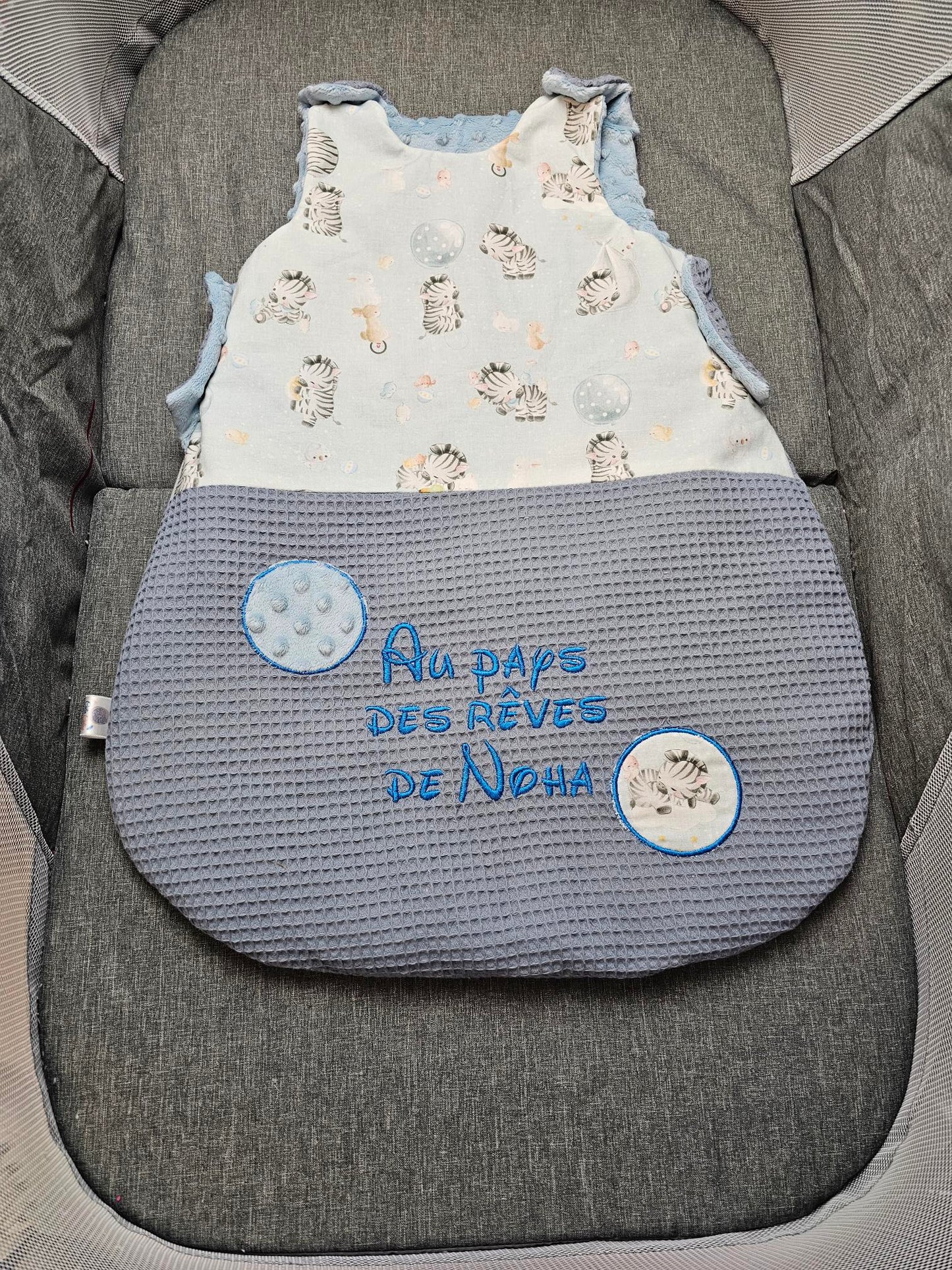 Gigoteuse Personnalisée Garçon 0-6m et 6-12m - Calincaline.be
