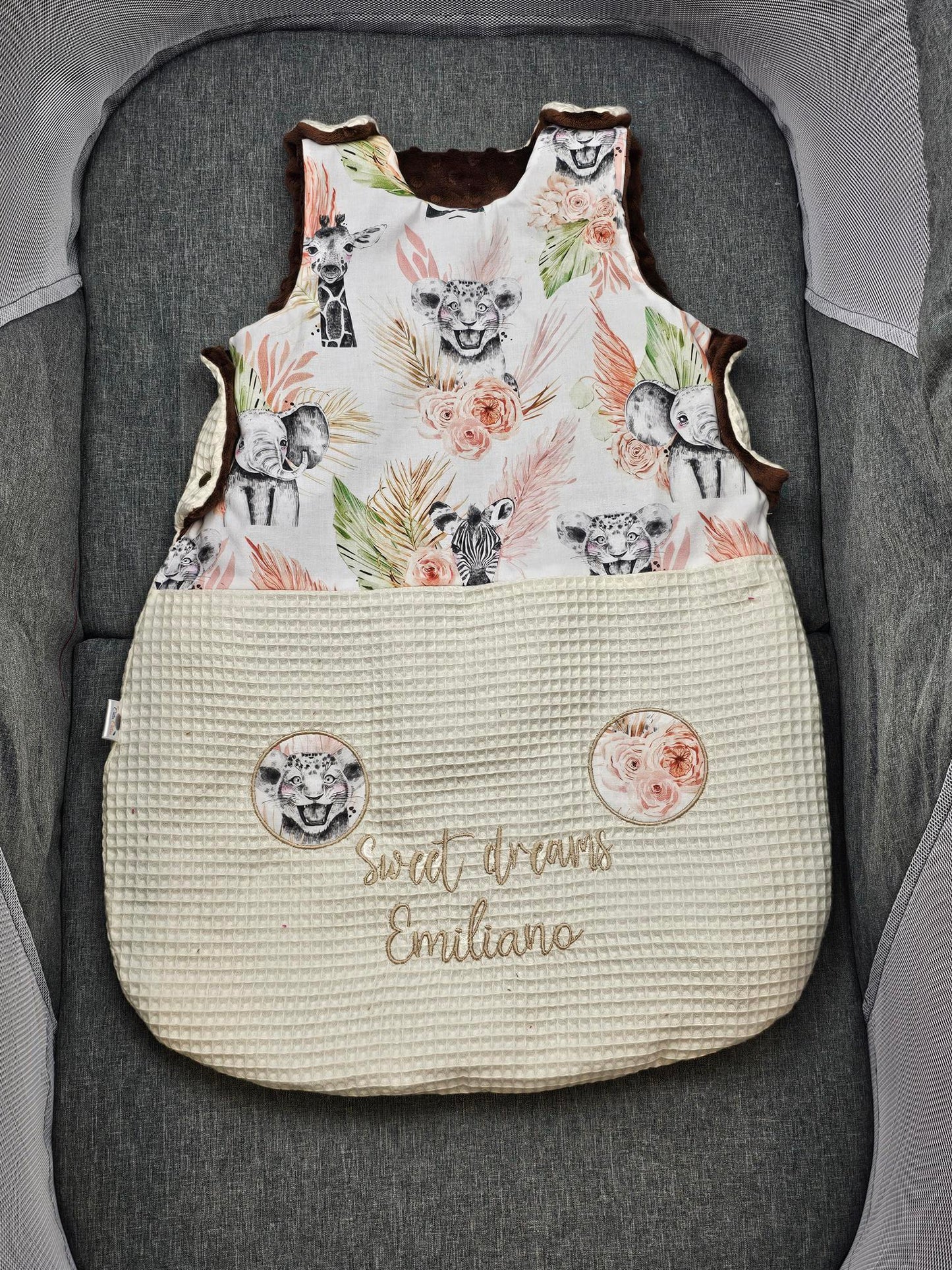 Gigoteuse Personnalisée Garçon 0-6m et 6-12m - Calincaline.be