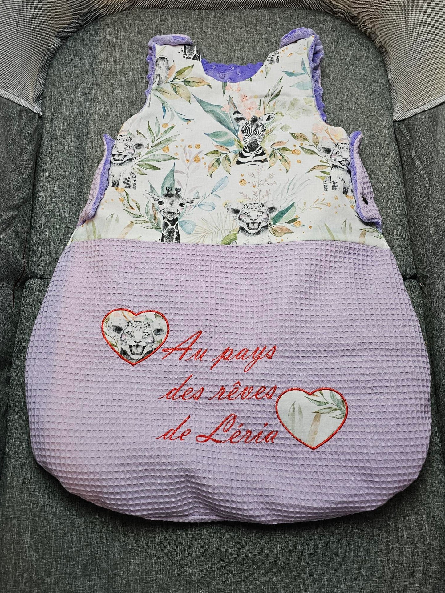 Gigoteuse Personnalisée Garçon 0-6m et 6-12m - Calincaline.be