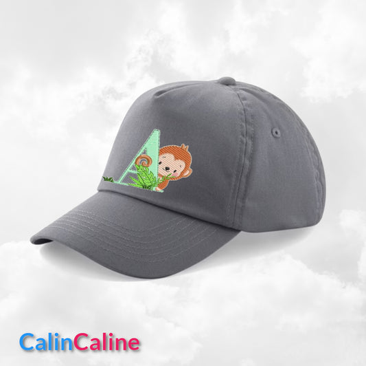 Casquette Enfant Personnalisée | Gris | Tour de tête 50cm à 62cm