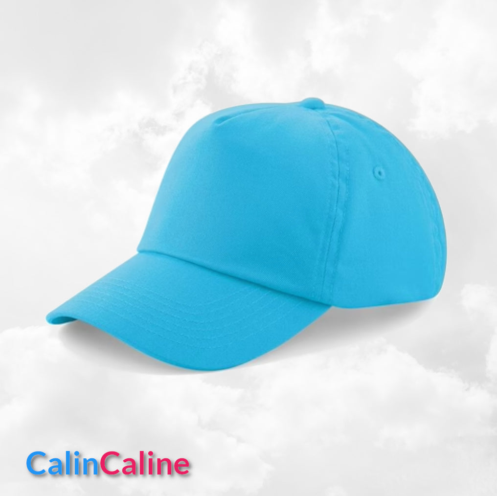 Casquette Enfant Personnalisée | Bleu Surf | Tour de tête 50cm à 62cm