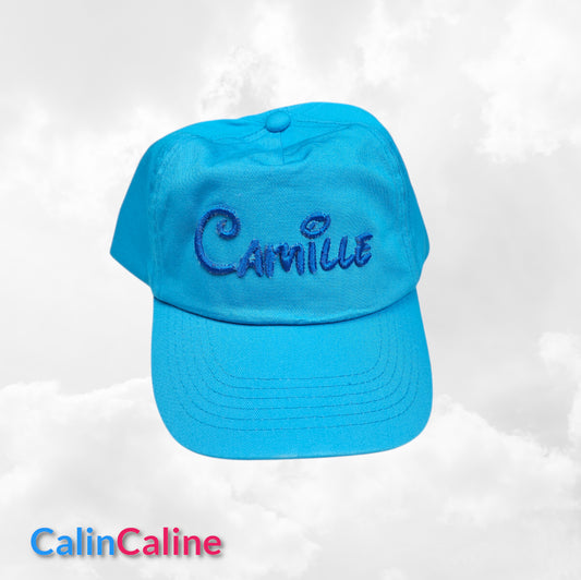 Casquette Enfant Personnalisée | Bleu Surf | Tour de tête 50cm à 62cm