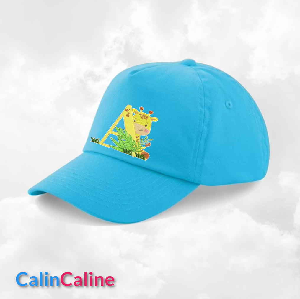 Casquette Enfant Personnalisée | Bleu Surf | Tour de tête 50cm à 62cm