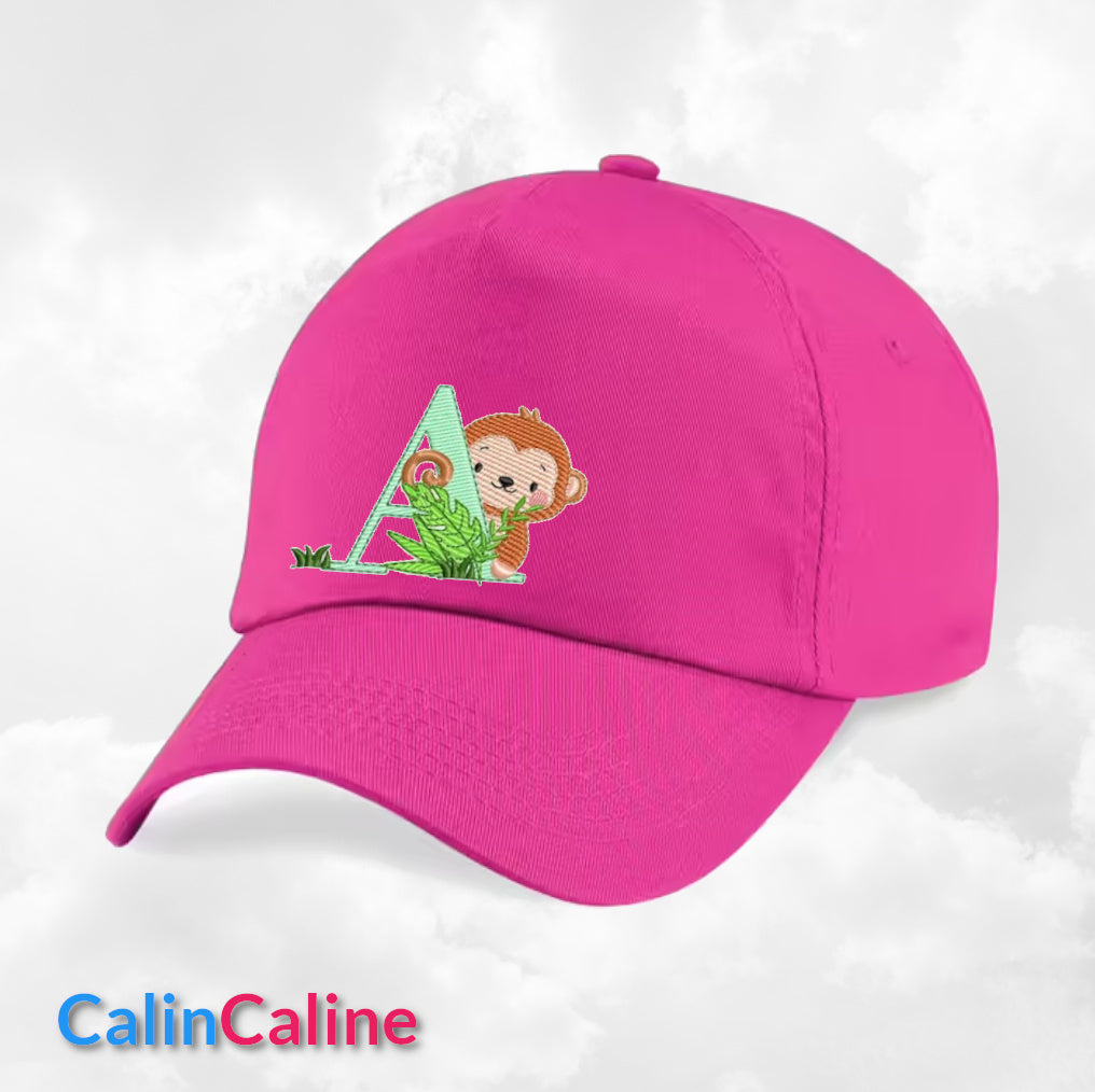 Casquette Enfant Personnalisée | Rose Fuchsia | Tour de tête 50cm à 62cm