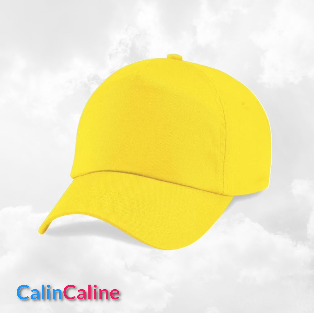 Casquette Enfant Personnalisée | Jaune | Tour de tête 50cm à 62cm